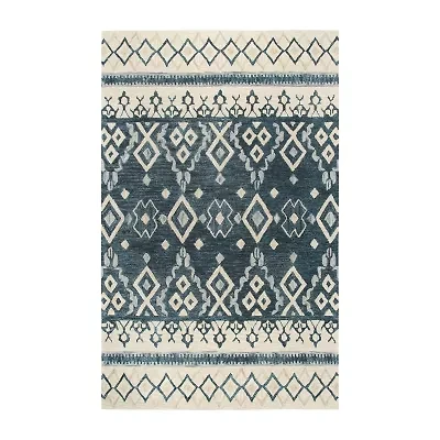 Rizzy Home Opulent Collection Navaeh Diamond Rectangular Rugs