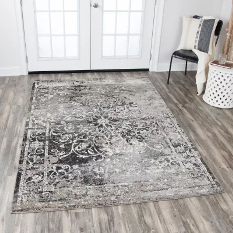 Rizzy Home Panache Collection Juliet Scroll Rectangular Rugs