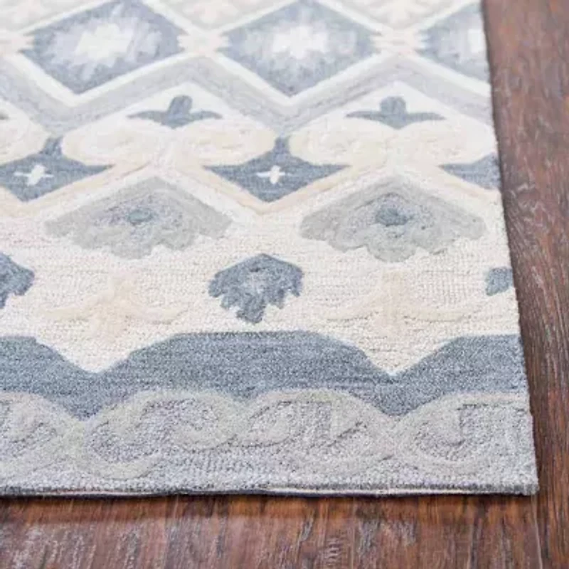 Rizzy Home Resonant Collection Lena Geometric Rectangular Rugs