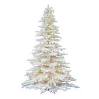Vickerman 6 1/2 Foot Pre-Lit Flocked Christmas Tree