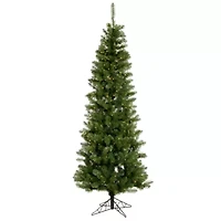  5.5' Prelit Pencil Pine Artificial Christmas Tree