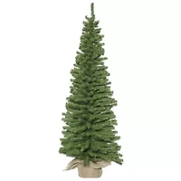 3' Mini Pine Artificial Christmas Tree with Burlap Base