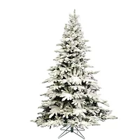 Vickerman 6 1/2 Foot Flocked Christmas Tree
