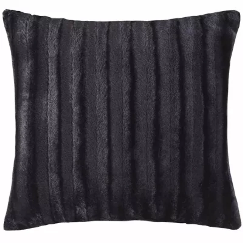 Madison Park York Faux Fur Square Throw Pillow