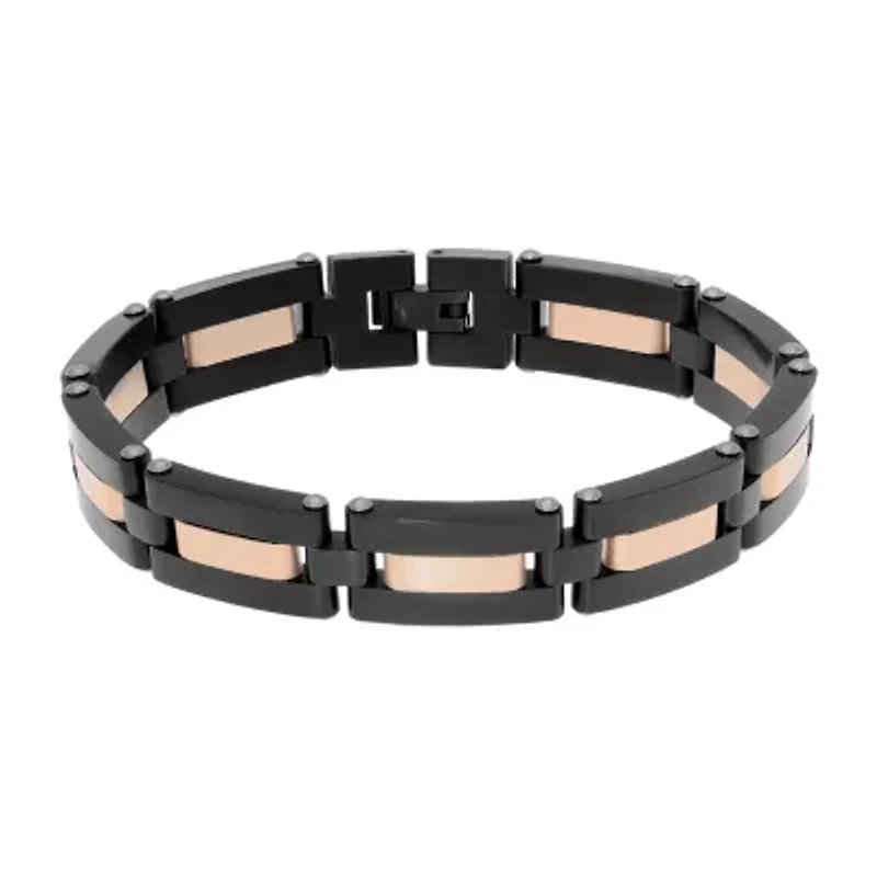 Stainless Steel 8 1/2 Inch Solid Link Bracelet