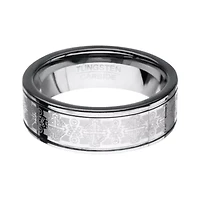 Inox Mens Jewelry 8MM Tungsten Wedding Band