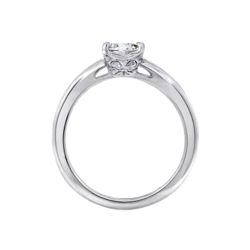 DiamonArt® Womens 3/8 CT. T.W. White Cubic Zirconia Sterling Silver Heart Promise Ring