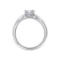 DiamonArt® Womens 3/8 CT. T.W. White Cubic Zirconia Sterling Silver Heart Promise Ring