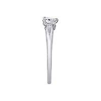 DiamonArt® Womens 3/8 CT. T.W. White Cubic Zirconia Sterling Silver Heart Promise Ring
