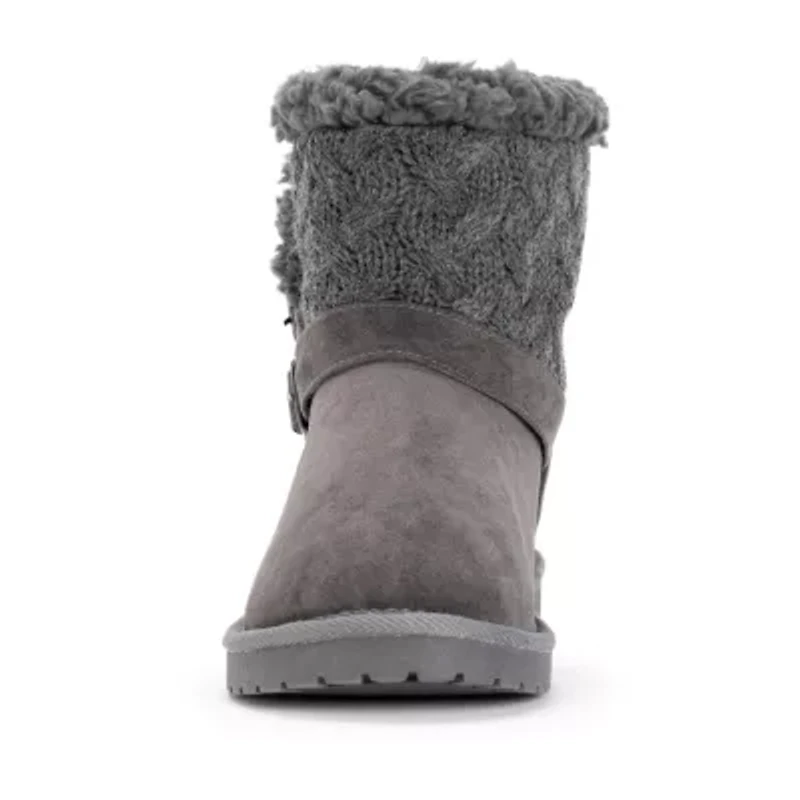 Muk Luks Womens Alyx Flat Heel Booties