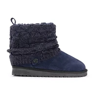 Muk Luks Womens Laurel Flat Heel Booties