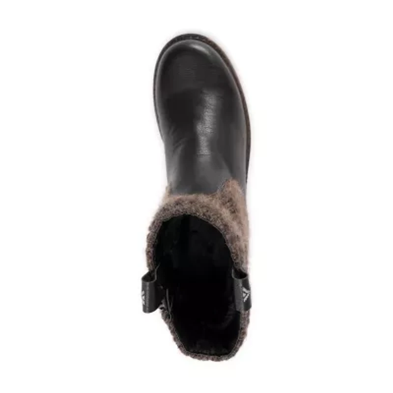 Muk Luks Womens Arya Arlene Stacked Heel Dress Boots