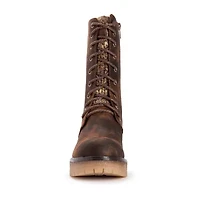 Muk Luks Womens Riser Jazz Block Heel Dress Boots
