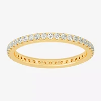 Womens 2MM 1/ CT. T.W. Natural White Diamond 14K Gold Eternity Wedding Band
