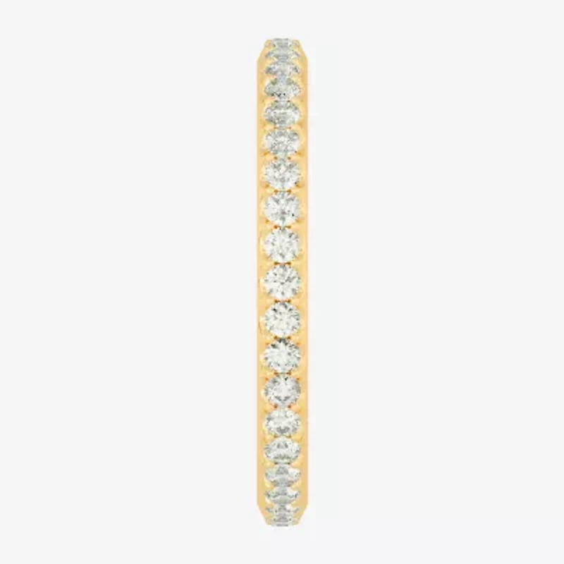 Womens 2MM 1/ CT. T.W. Natural White Diamond 14K Gold Eternity Wedding Band