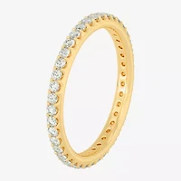 Womens 2MM 1/ CT. T.W. Natural White Diamond 14K Gold Eternity Wedding Band