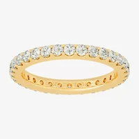 Womens 2MM 1 CT. T.W. Natural White Diamond 14K Gold Eternity Wedding Band