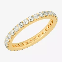 Womens 2MM 1 CT. T.W. Natural White Diamond 14K Gold Eternity Wedding Band