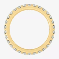 Womens 2MM 1 CT. T.W. Natural White Diamond 14K Gold Eternity Wedding Band