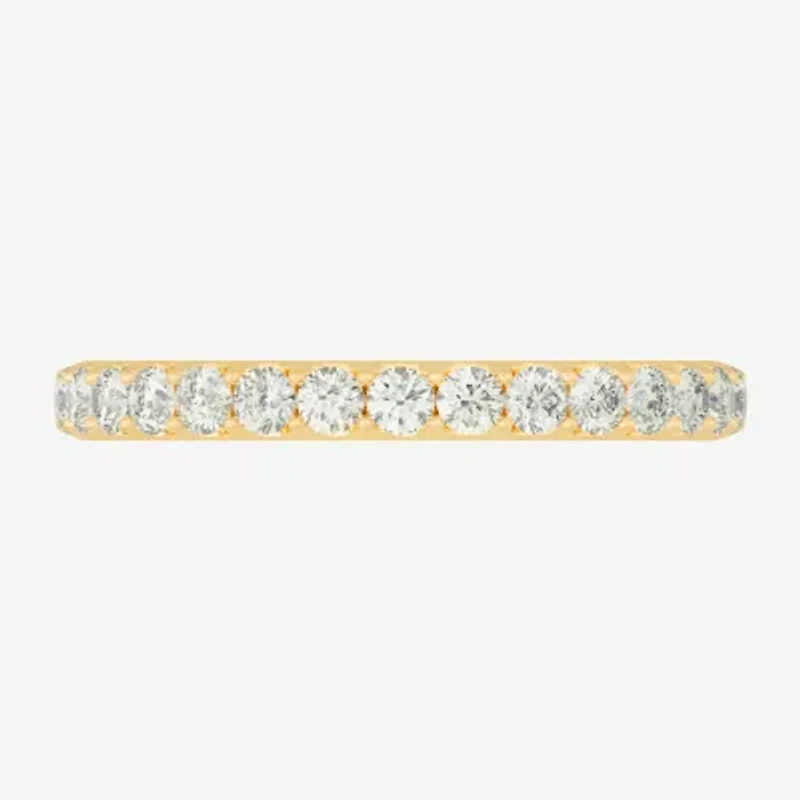 Womens 2MM 1 CT. T.W. Natural White Diamond 14K Gold Eternity Wedding Band