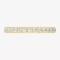 Womens 2MM 1 CT. T.W. Natural White Diamond 14K Gold Eternity Wedding Band