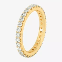 Womens 2MM 1 CT. T.W. Natural White Diamond 14K Gold Eternity Wedding Band