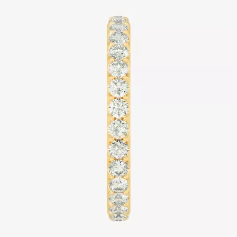 Womens 2MM 1 CT. T.W. Natural White Diamond 14K Gold Eternity Wedding Band