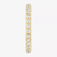 Womens 2MM 1 CT. T.W. Natural White Diamond 14K Gold Eternity Wedding Band