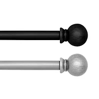Elrene Home Fashions Farmhouse Ball 3/4 Adjustable Curtain Rod