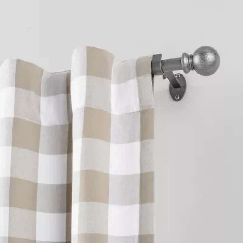 Elrene Home Fashions Farmhouse Ball 3/4 Adjustable Curtain Rod