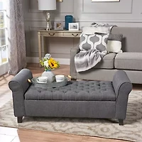 Keiko Upholstered Tufted Bench