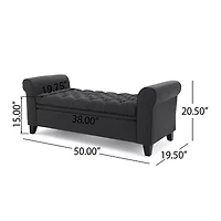 Keiko Upholstered Tufted Bench