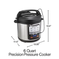 Hamilton Beach Precision 6 Qt Pressure Cooker with Temperature Probe