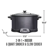 Weston 2-IN-1 Indoor Smoker and Slow Cooker