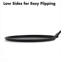 OXO Black Steel 10" Crepe Pan with Silicone Sleeve