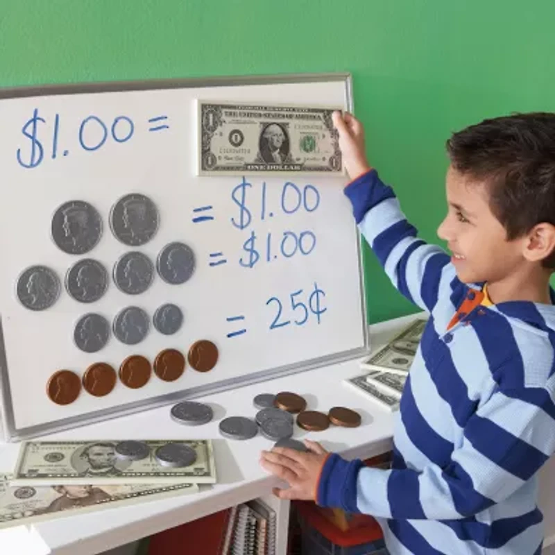 Educational Insights Big Money™ 3-D Magnetic Coins And Bills Electronic Learning