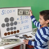 Educational Insights Big Money™ 3-D Magnetic Coins And Bills Electronic Learning