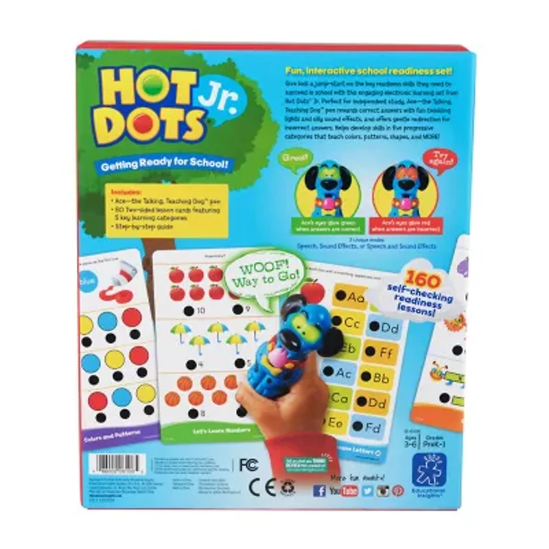 Educational Insights Hot Dotsãƒâ‚Ã‚Â® Jr. Getting Ready For School! Set With Ace Pen