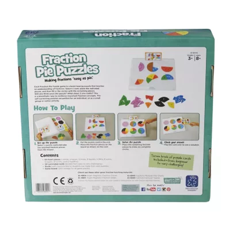 Educational Insights Fraction Pie Puzzles