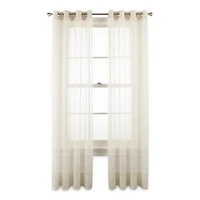 Liz Claiborne Lisette Grommet Top Sheer Single Curtain Panel