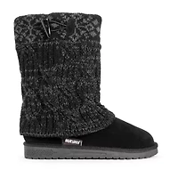 Muk Luks Womens Cheryl Flat Heel Winter Boots