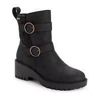 Muk Luks Womens Fainley Faith Block Heel Dress Boots