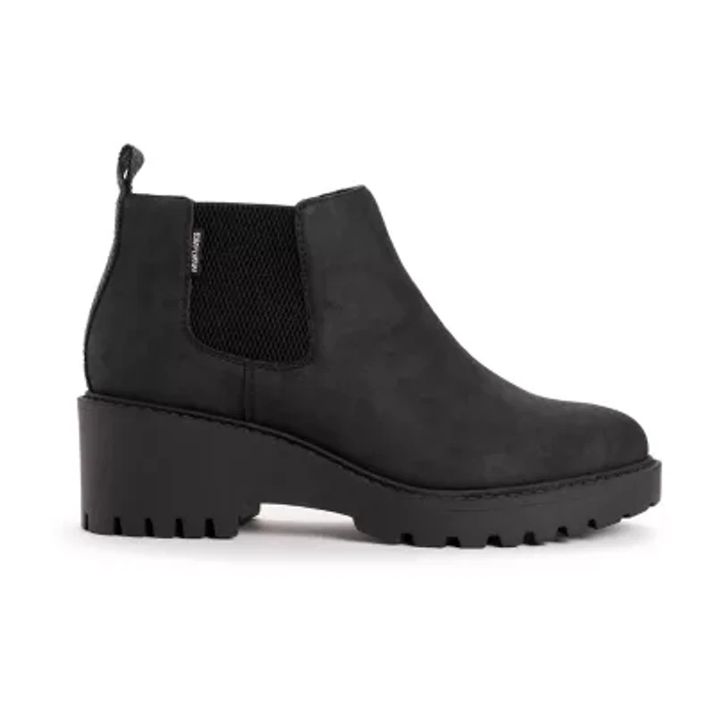 Muk Luks Womens Finley Francis Block Heel Dress Boots