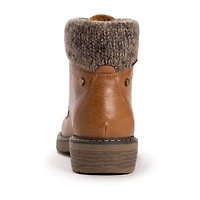 Muk Luks Womens Garland Georgia Stacked Heel Dress Boots