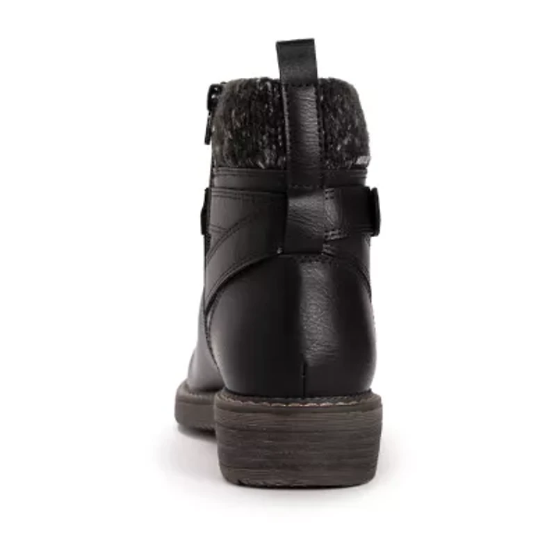 Muk Luks Womens Garland Gina Stacked Heel Dress Boots