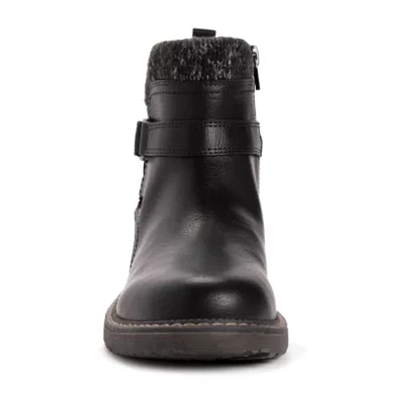 Muk Luks Womens Garland Gina Stacked Heel Dress Boots