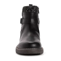 Muk Luks Womens Garland Gina Stacked Heel Dress Boots