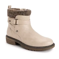 Muk Luks Womens Garland Gina Stacked Heel Dress Boots