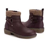 Muk Luks Womens Garland Gina Stacked Heel Dress Boots