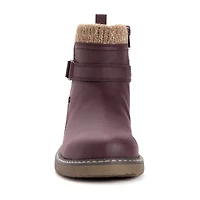 Muk Luks Womens Garland Gina Stacked Heel Dress Boots